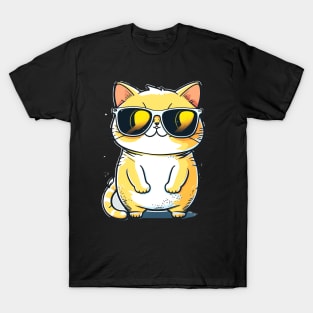 Cute ginger cat wearing sunglasses awesome T-Shirt
